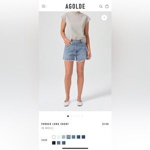 Agolde Parker Long Shorts